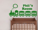 Train Customized Name Children Wall Decals Baby Nursery Name Wall Stickers
